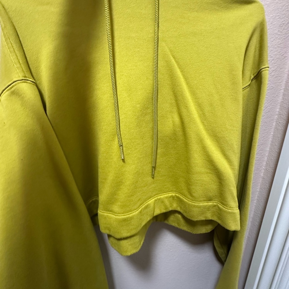 ALO Yoga Chartreuse Cropped Hoodie